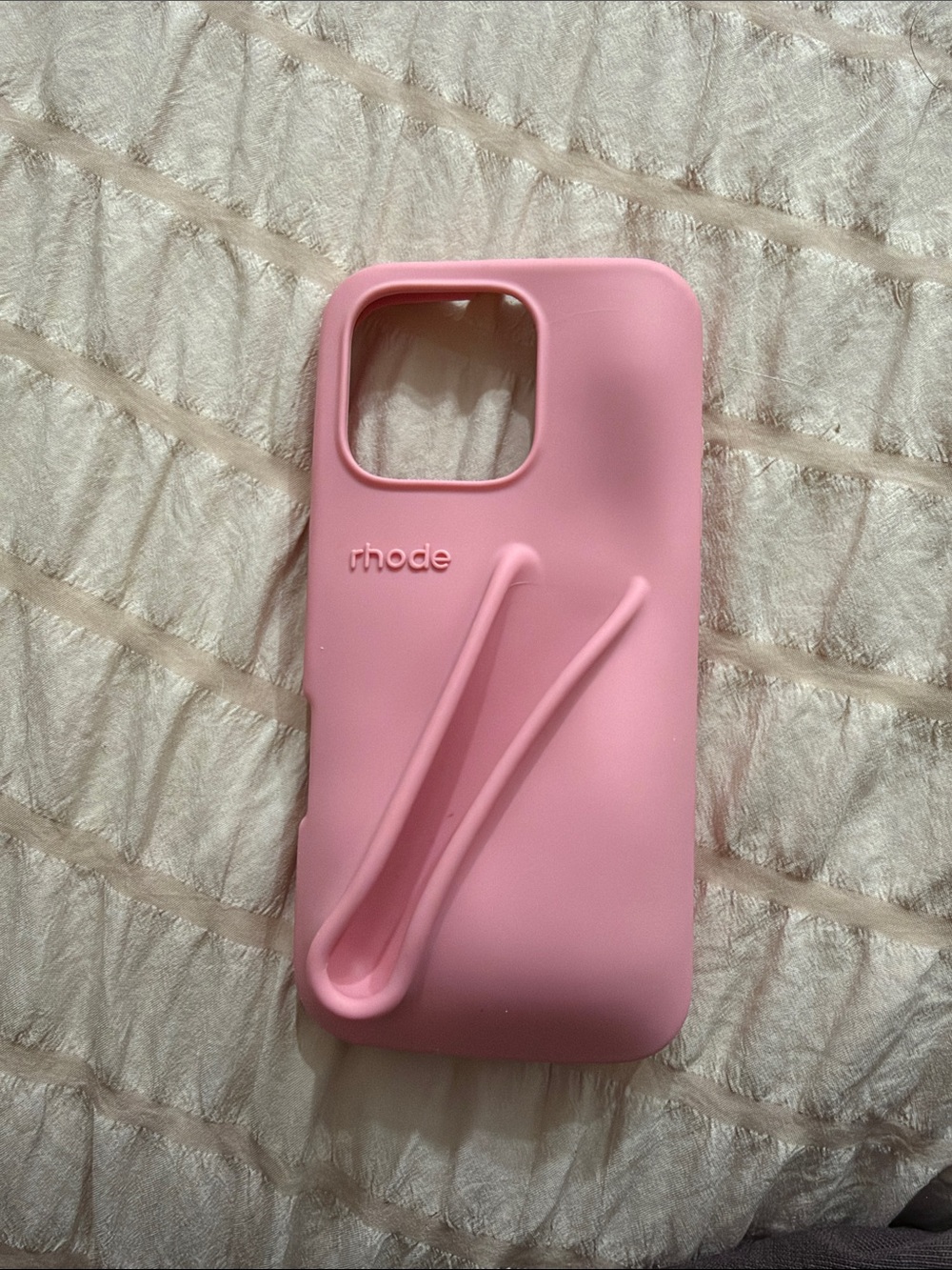 RHODE Pink Silicone Phone Case